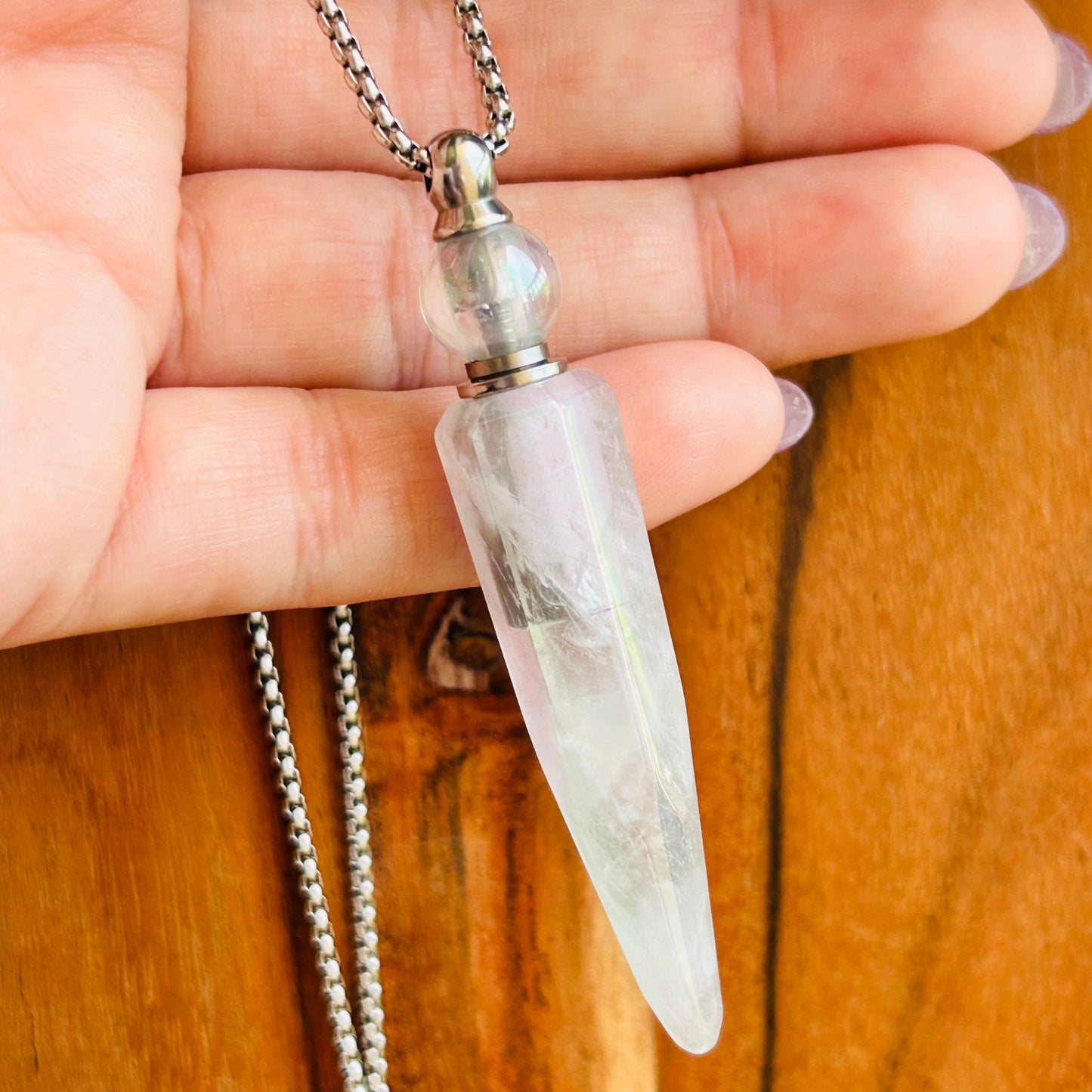 Angel Aura Bottle Necklace