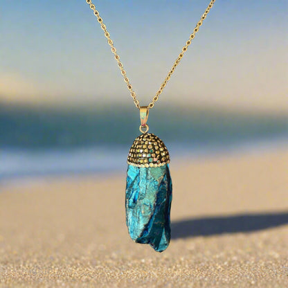 Tanzine Aura Crystal Necklace