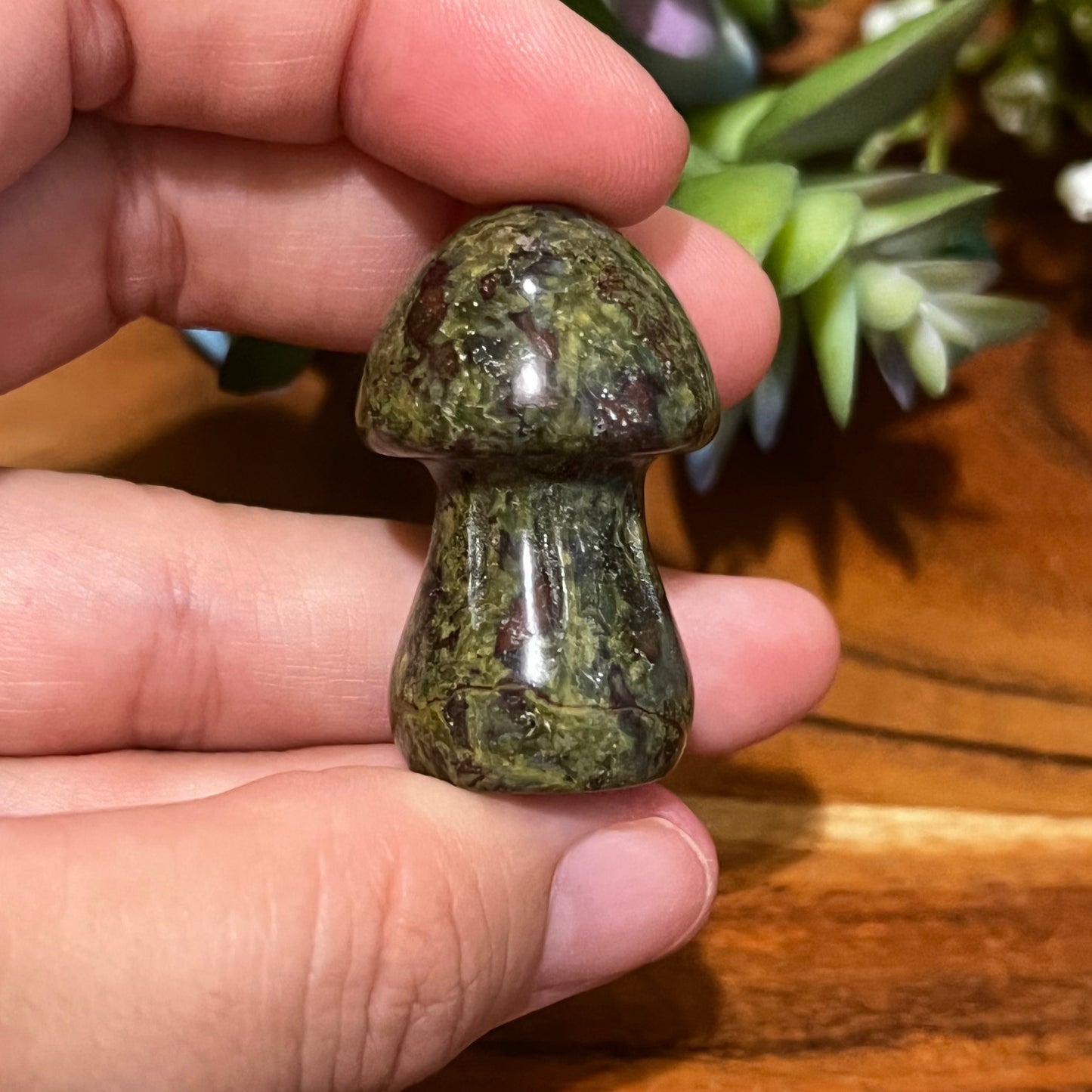 Dragon Blood Jasper Mushroom